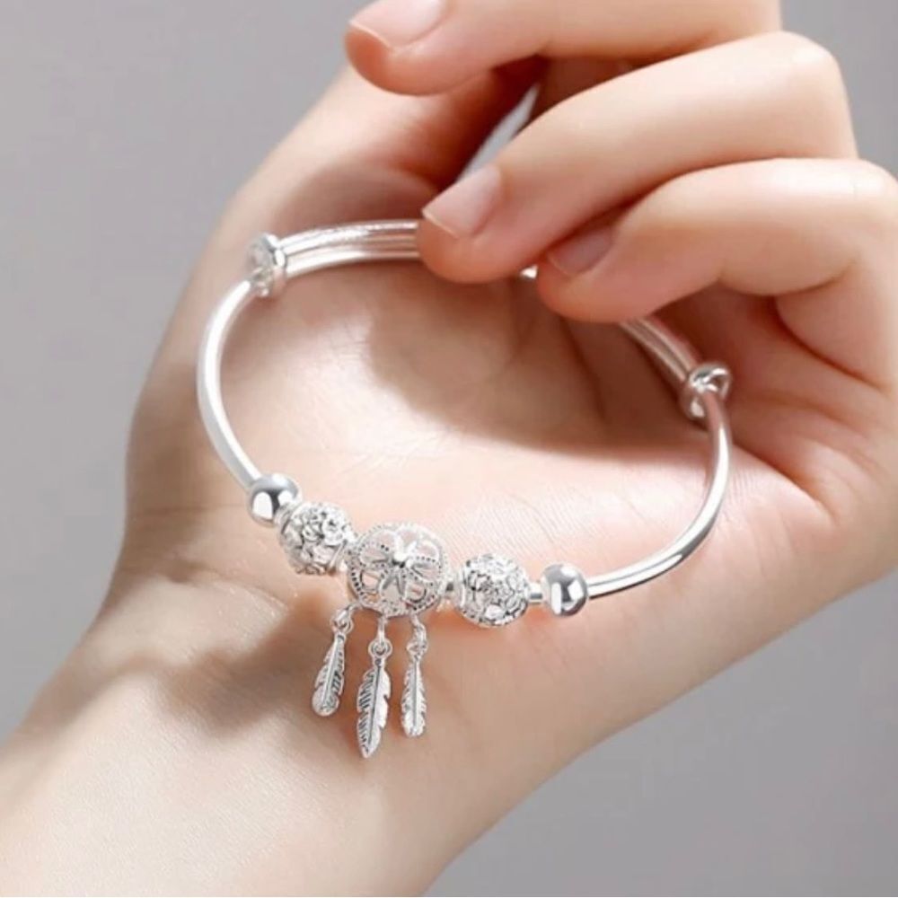 SILVER DREAMCATCHER BRACELET - Picture 3 of 4